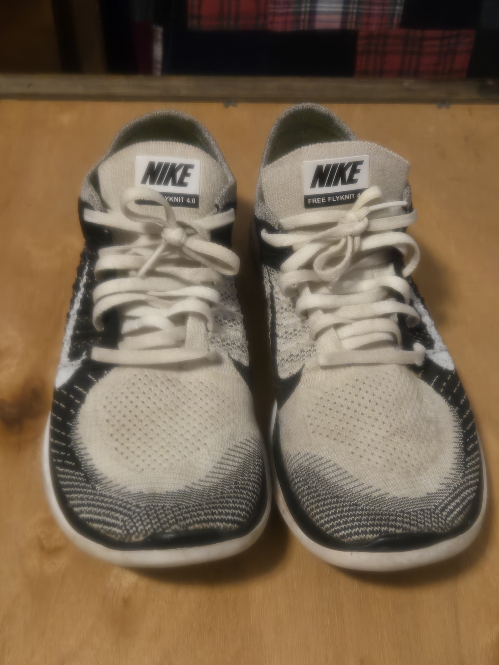 Nike Men’s Free Flyknit 4.0 Running Shoes - Black & White